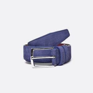 Telly - Navy Soft Suede - Belt - Men - Austrich